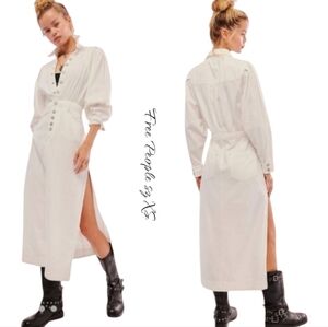 NWT Free People Denim Midi Dress sz XS